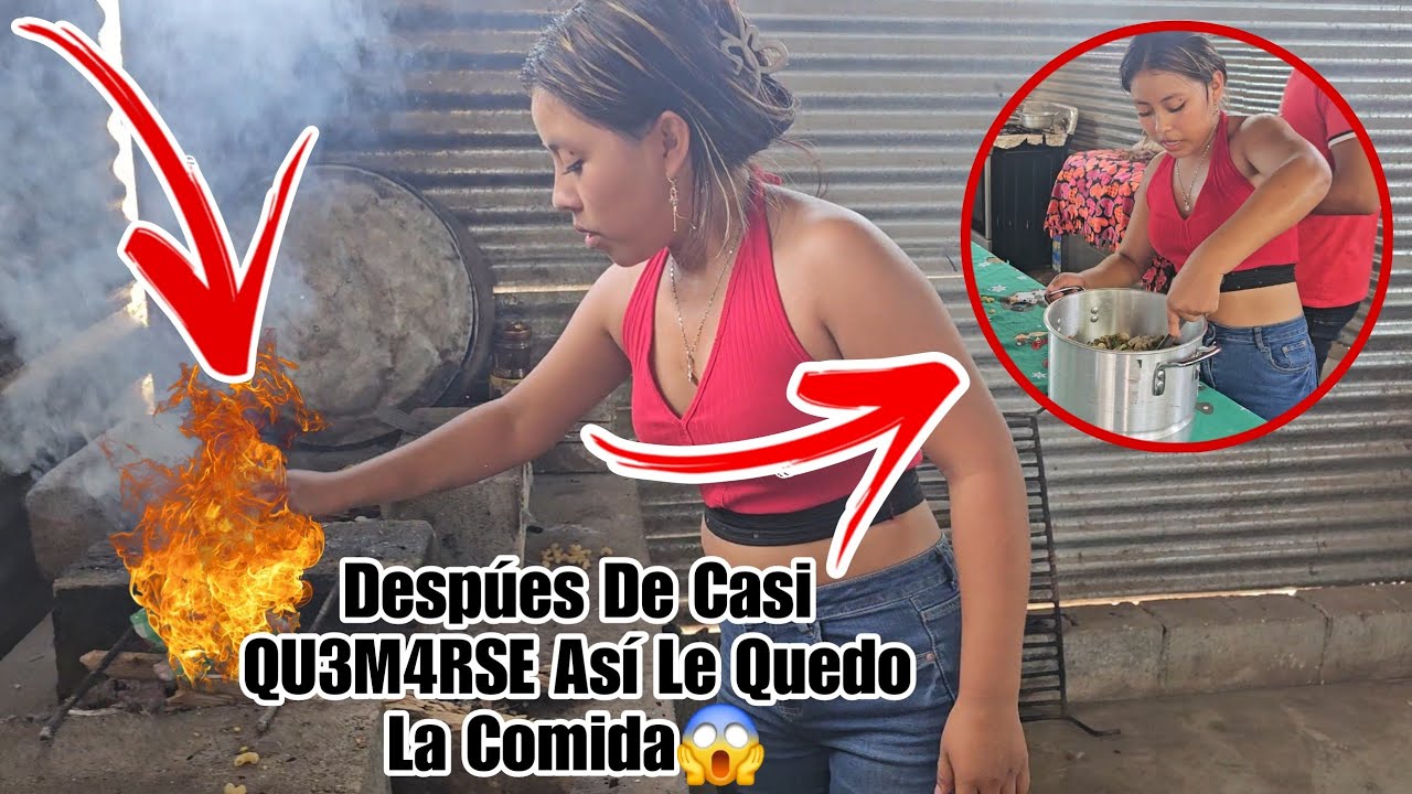 Por Un Pequeño😱Descuido Leydi Casi Se QU3M4  Las Manos Por Hacercarse Demaciado Al Fuego😡