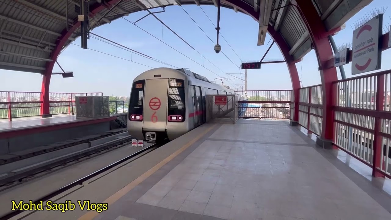 Delhi Metro Red Line Mansarovar Park Metro Station 🔥 Amazing Entry in Platform