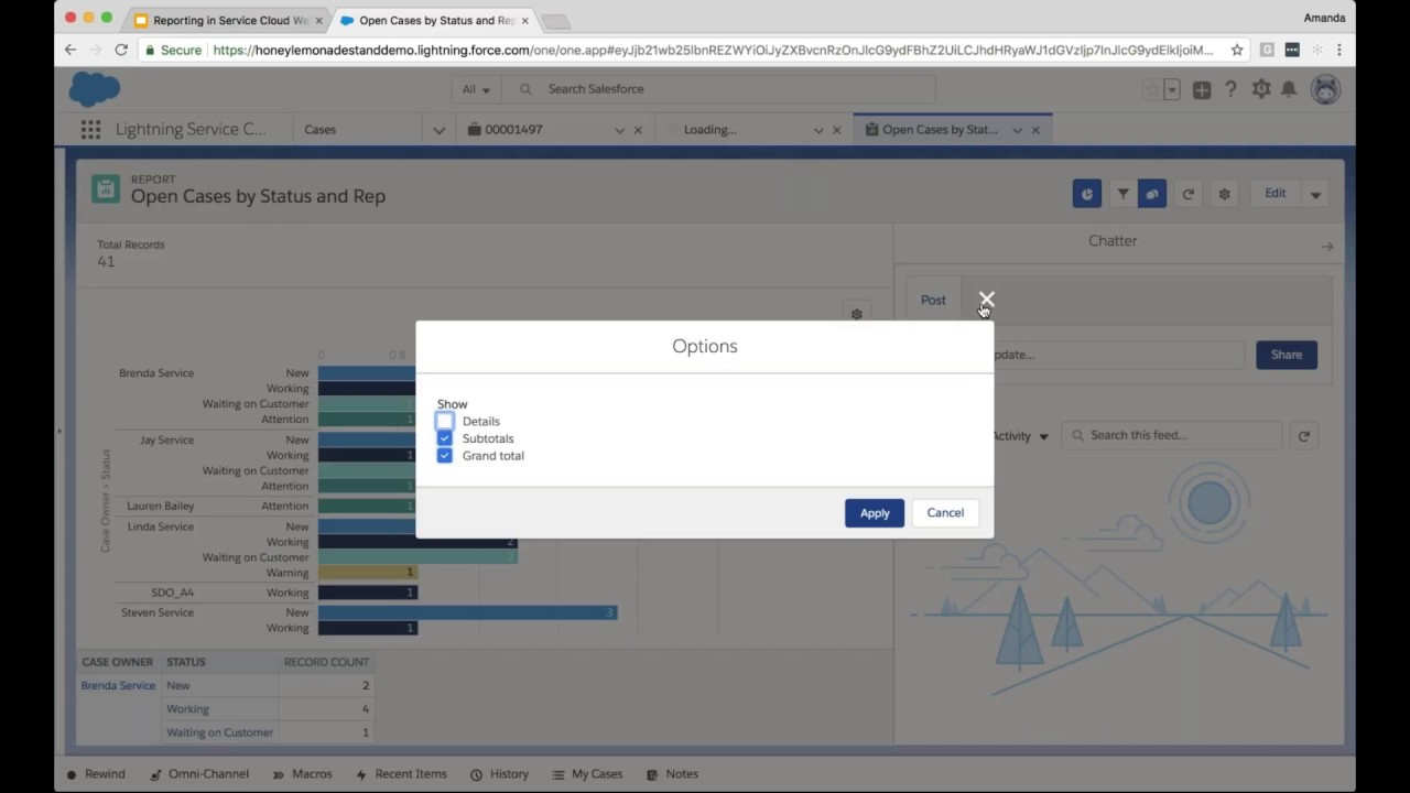 Service Cloud Reports and Dashboards webinar