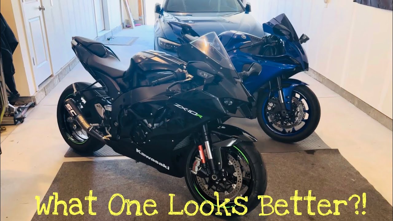 🧐Yamaha R1 и Kawasaki Ninja ZX-10R: сравнение бок о бок — обзор внешнего вида — мои мысли