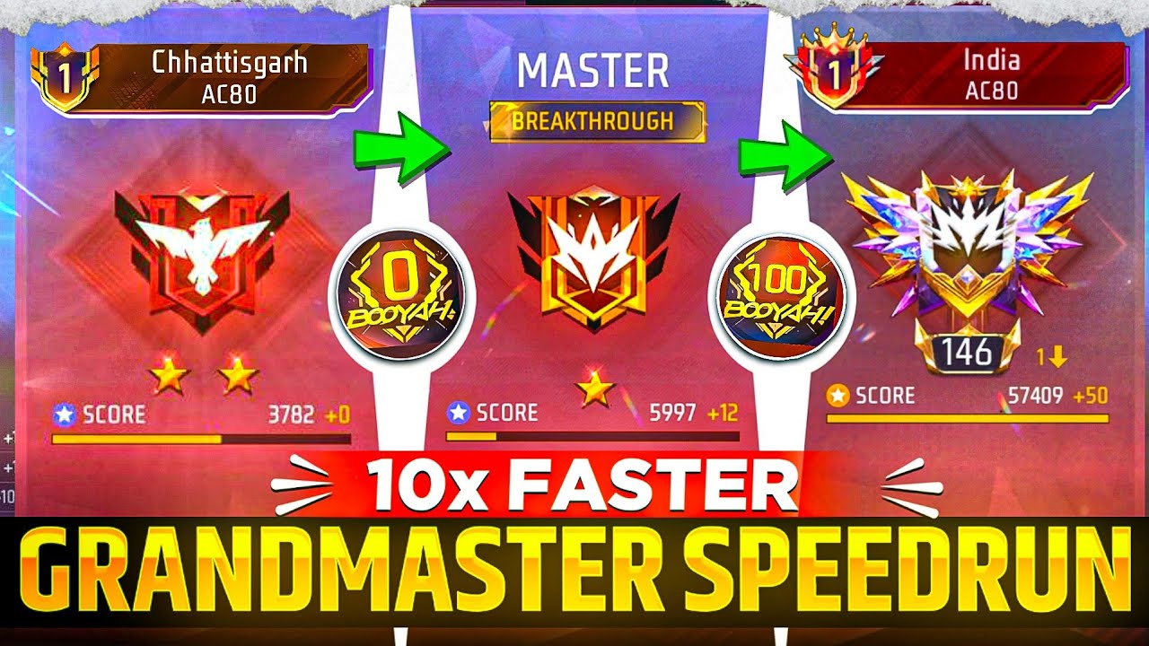 Fast Grandmaster Pushing🚀| Grandmaster Pushing Top 1 In Solo