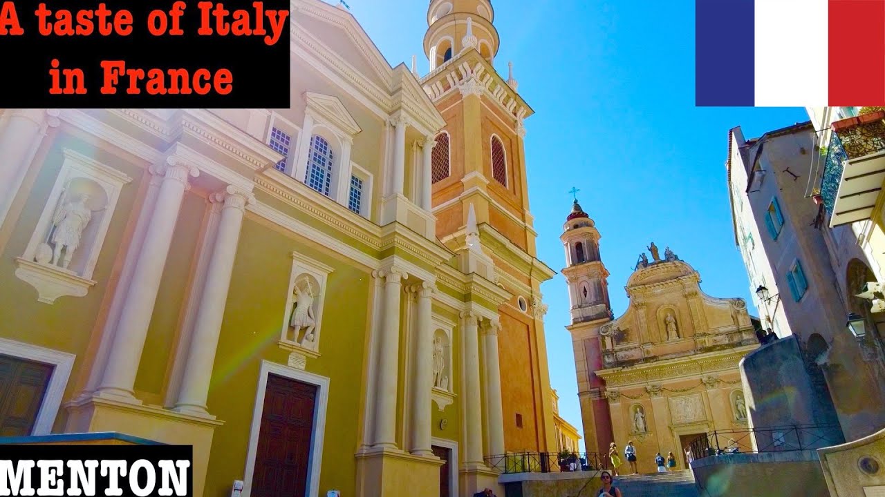 🇫🇷MENTON (French Riviera) Walk tour in the « most Italian city » of France