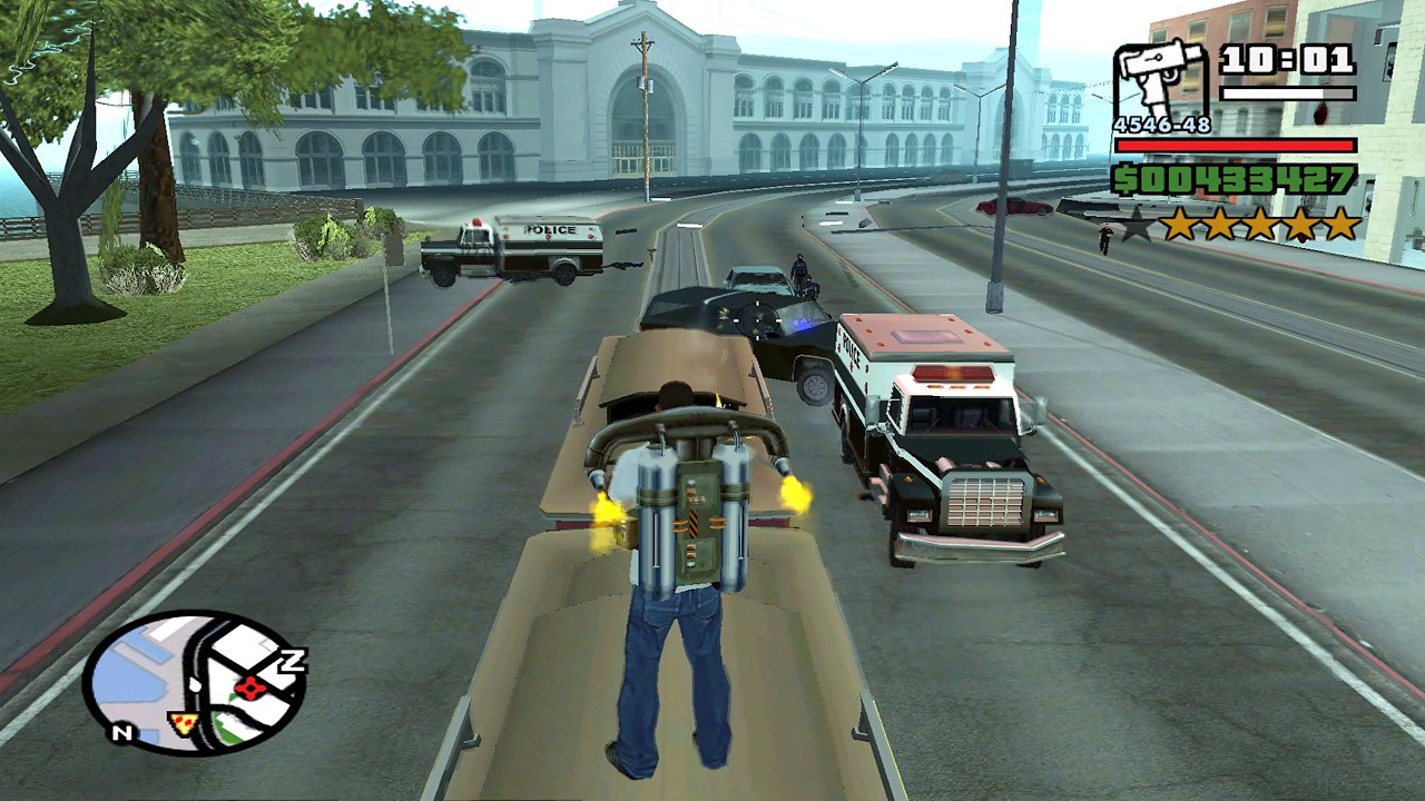 ⭐⭐⭐⭐⭐⭐SIX STARS WANTED LEVEL RAMPAGE WITH TANK | 6 STAR WANTED LEVEL ESCAPE IN GTA SAN ANDREAS
