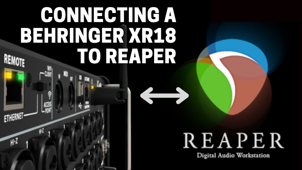 Connecting The Behringer XR18 To Reaper - Settings for X-Air and Reaper w Virtual Soundcheck Option.