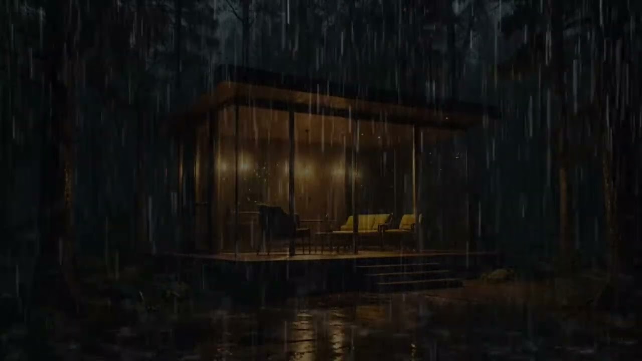 Cozy Rainy Night Ambience | Rain Sounds for Sleeping, Meditation & Calm