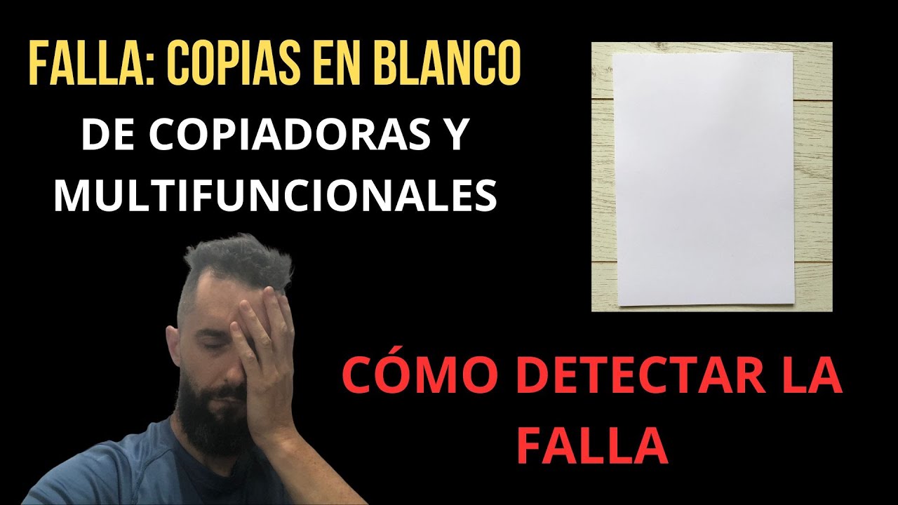 Copiadora multifunción copia en blanco [Error común y cómo arreglarlo]