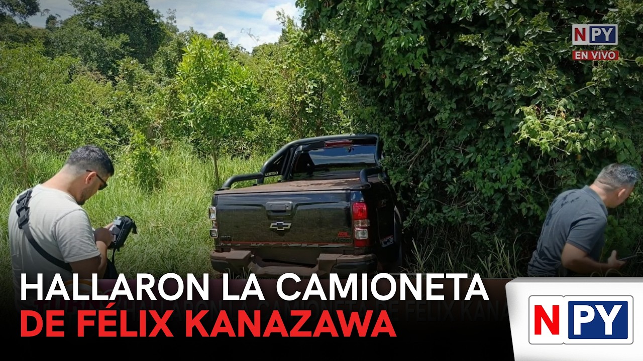 Hallaron la camioneta de Félix Kanazawa