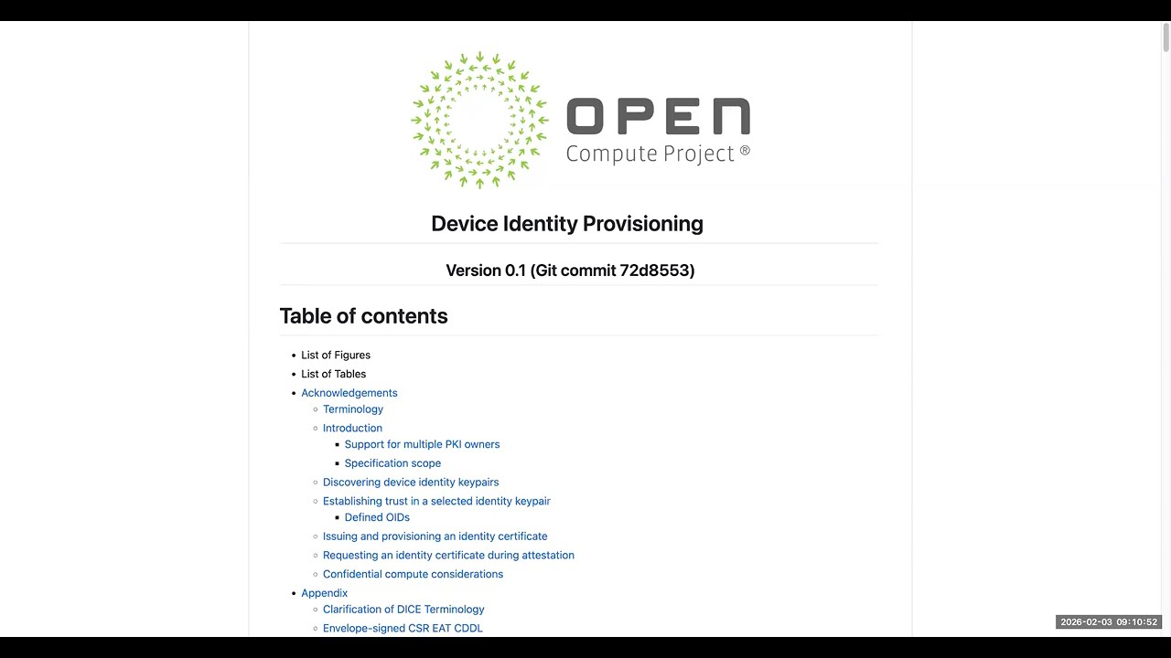 OCP Security Project call (Feb 03, 2026)