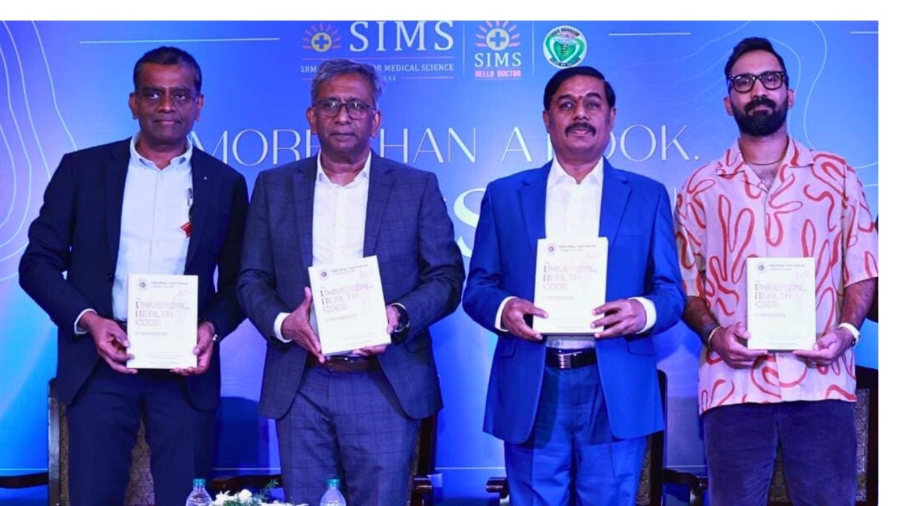 SIMS Hospital Launched Universal Health Code First-Ever Owner’s Manual for Human Body Dinesh Karthik
