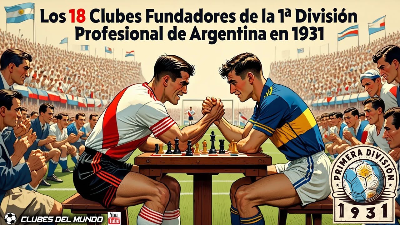 Los 18 Clubes que fundaron la Liga Profesional Argentina en 1931 - Los Padres del Profesionalismo