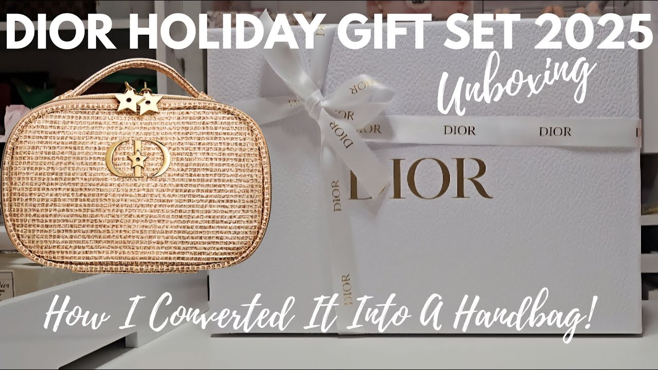 ПОДАРОЧНЫЙ НАБОР DIOR HOLIDAY 2025: РАСПАКОВКА | КАК Я ПРЕВРАТИЛА ЕГО В СУМОЧКУ #распаковка #dior...