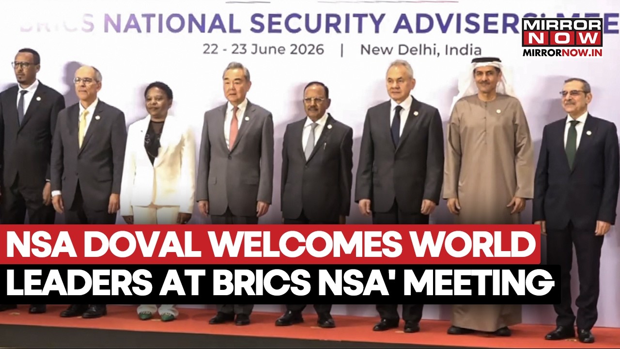 NSA Ajit Doval Welcomes World Leaders AT BRICS National Security Advisers' Summit In Delhi | Watch