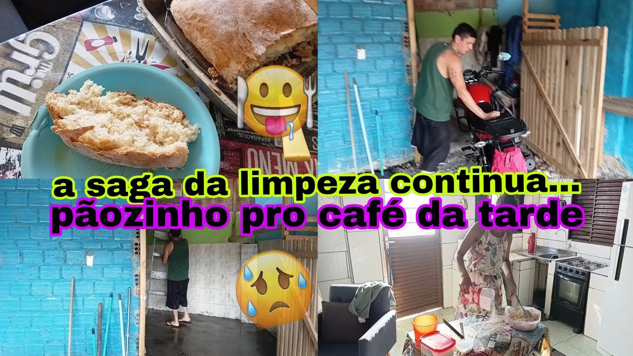 ✨ Organização  e limpeza 🧽🪣🧹💪🏽pra finalizar,  pão caseiro 🍞quentinho saindo do forno💙💙💜  🏡