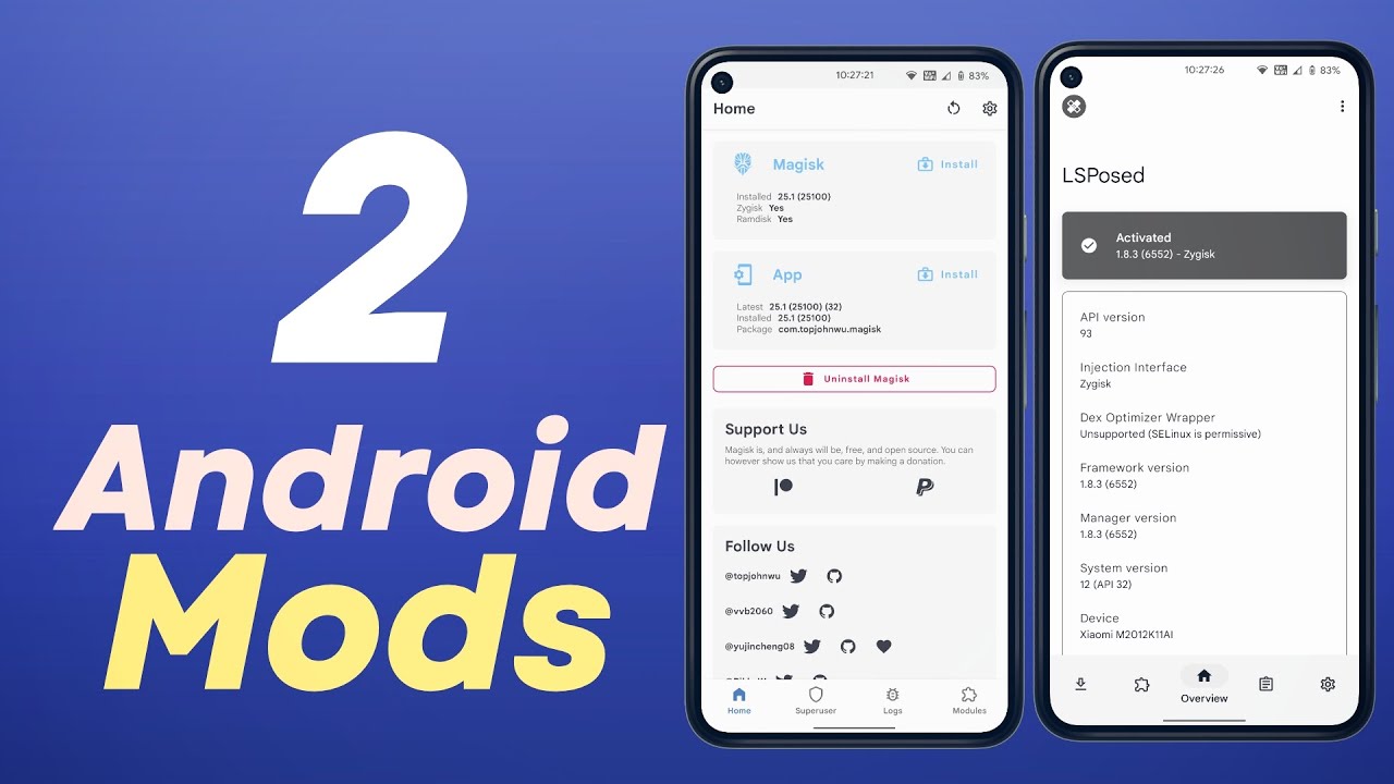Android MODS - 2 ways to MOD/Customize Android in 2022 | Magisk ?