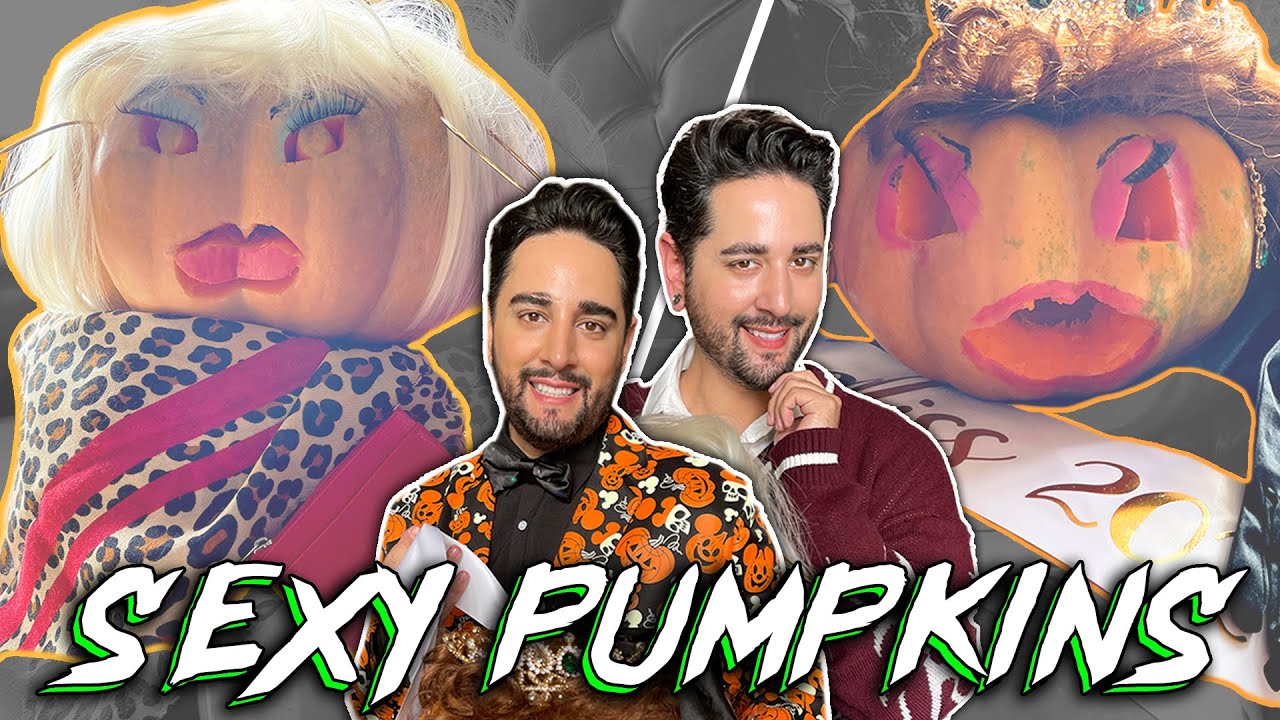 Sexy Pumpkin Carving - Robert vs James 🎃 👻 The Welsh Twins
