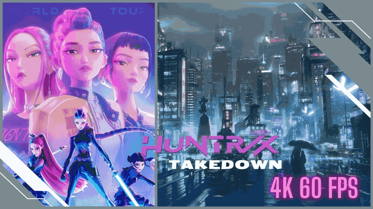 HUNTRIX TAKEDOWN 4K 60 FPS #kpop #rumi #mira #zoey #kpopdemonhunters