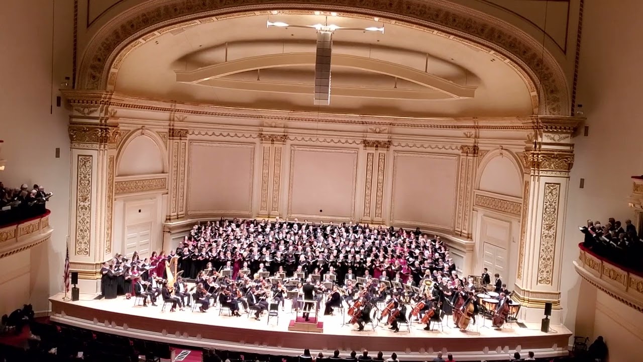 Rutter Te Deum John Rutter Conducting The Continuo Arts Symphonic Chorus in Carnegie Hall