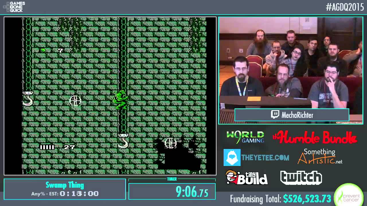Awesome Games Done Quick 2015 - Part 120 - Swamp Thing by Mecha Richter