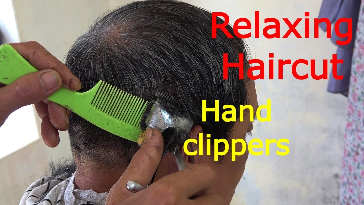 Haircut - Manual clipper and scissors cut 19  #asmrhaircut #barbervideos #asmrbarber #barbershop