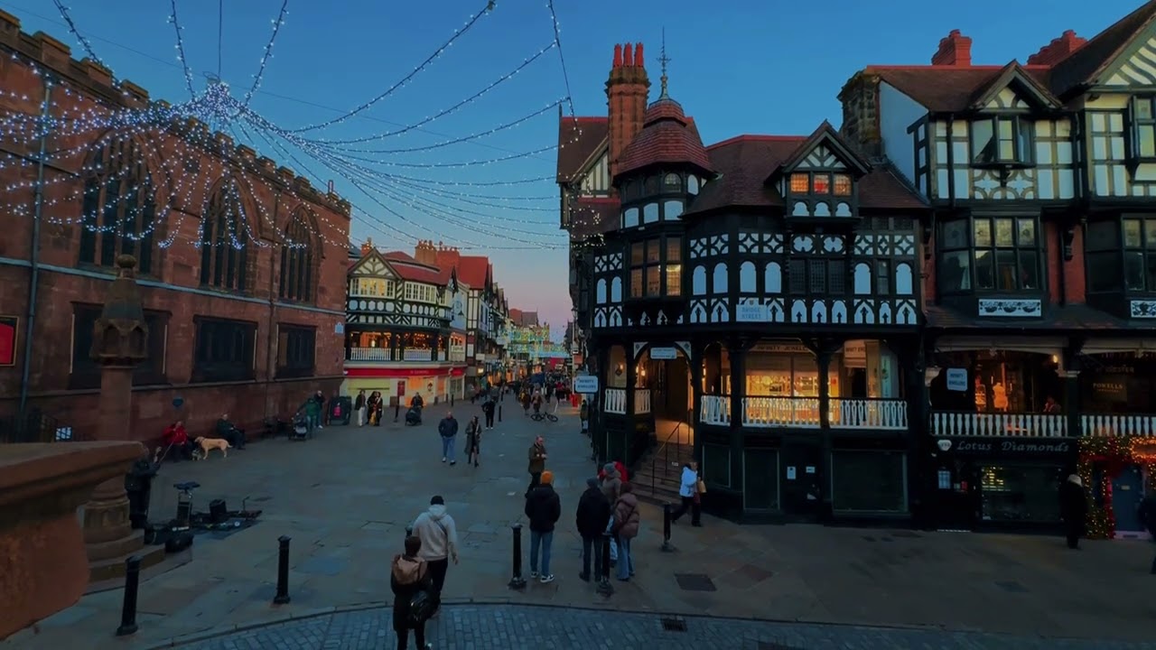 Sunset in Chester ✨ #chester #sunset #gothic #violin 