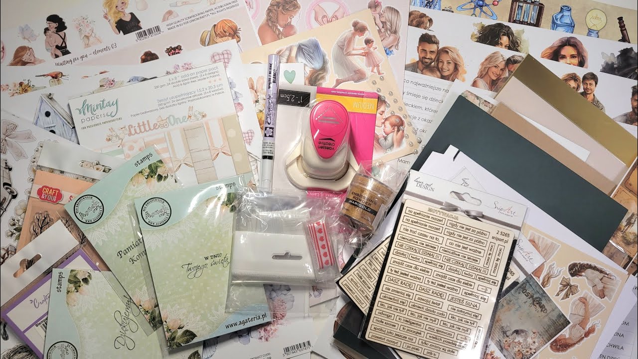 scrapowe zakupy Zielone Koty lipiec 2024 / scrapbooking / cardmaking