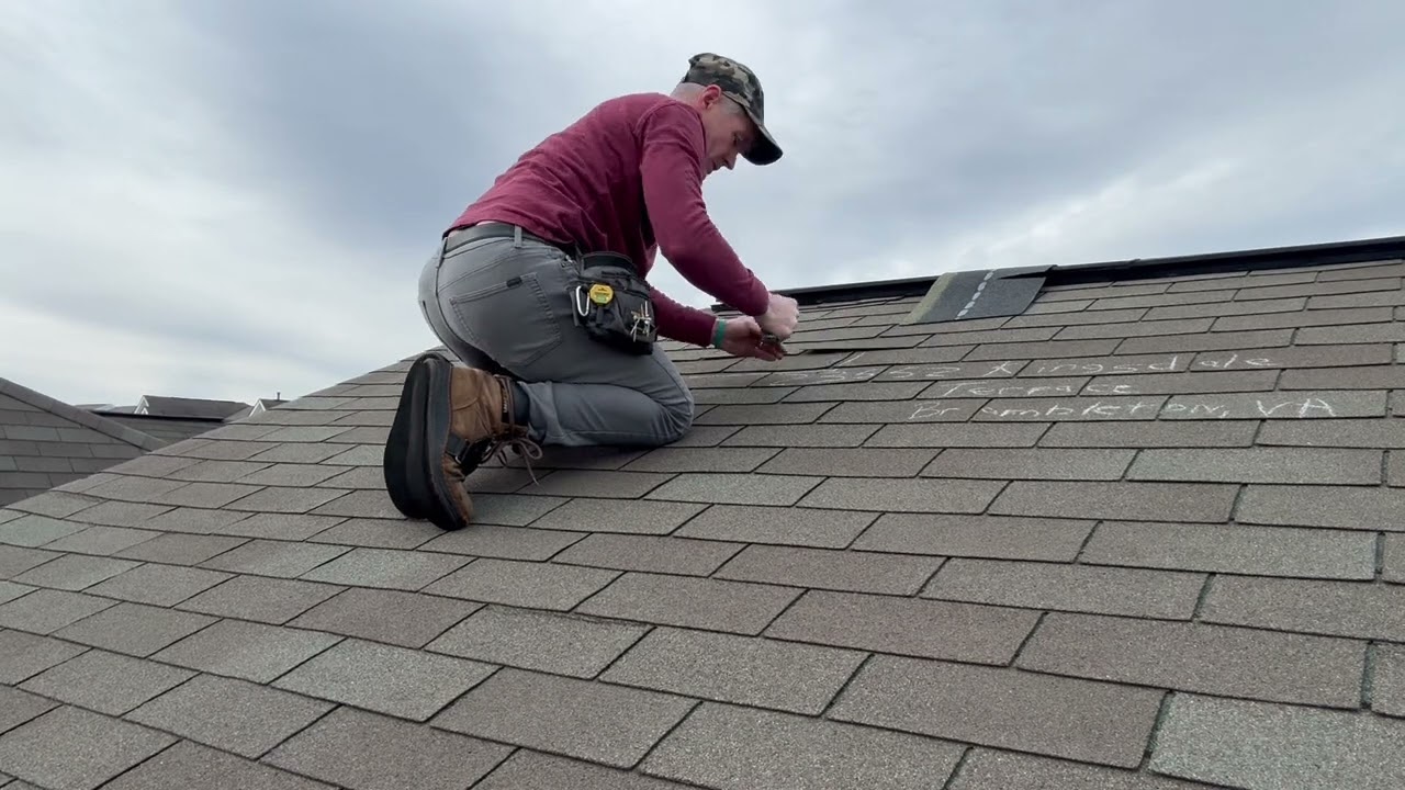 Shingle removal rear slope