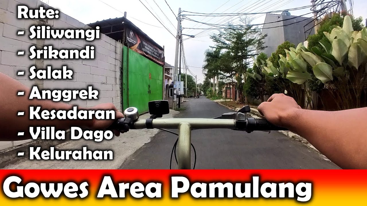 Gowes Sore area Pamulang Tangsel dari Gang ke Gang | Start Gang Srikandi Exit Villa Dago