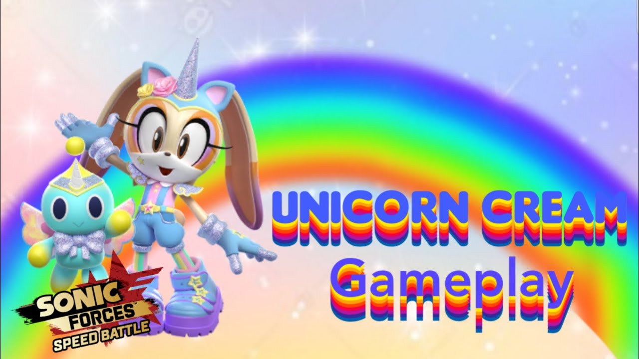Sonic Forces Speed Battle - Unicorn Cream Gameplay (New Character)