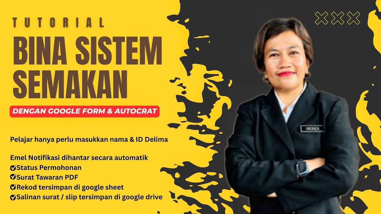 Cara Bina PORTAL SEMAKAN Sekolah Guna Google Form + Autocrat (Auto Hantar Surat Tawaran!)
