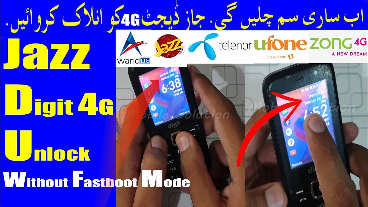 Jazz digit 4G Network Unlock All Sim Works Without Fastboot Mode and Boot Key