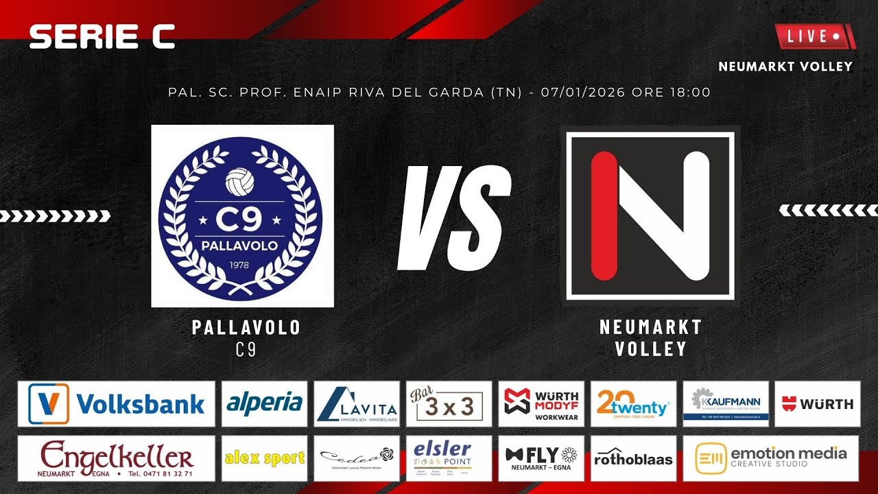 Campionato Serie C - Trentino Alto Adige |  PALLAVOLO C9 - NEUMARKT VOLLEY