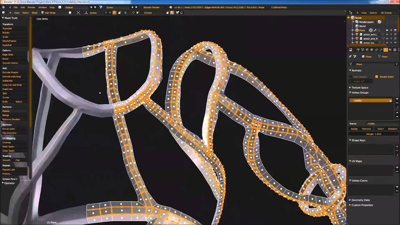Kara 4.0 Highpoly modeling timelapse part 2
