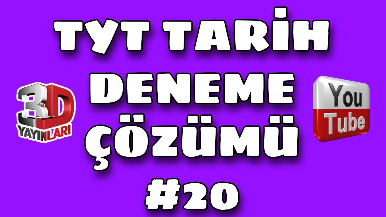 TYT TARİH DENEME ÇÖZÜMÜ (20.deneme)| #yks2022