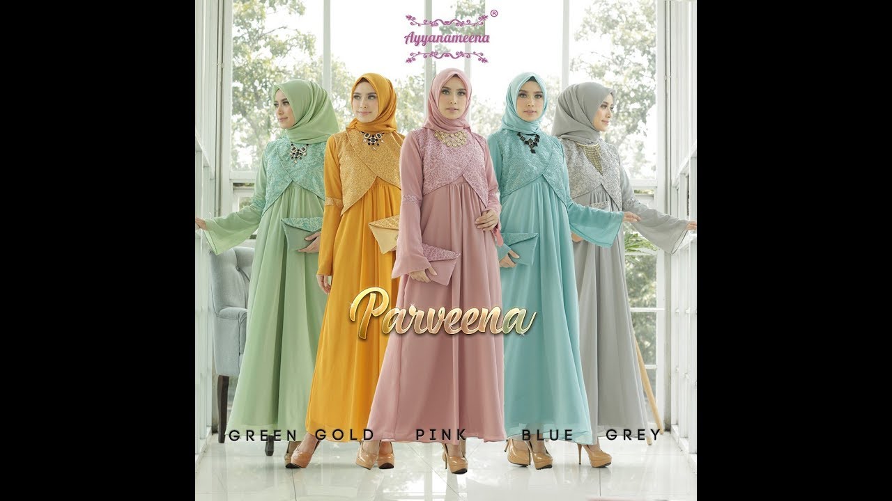 Baju Gamis Pesta Elegan 201920202021 Dress Pesta Muslim Modern