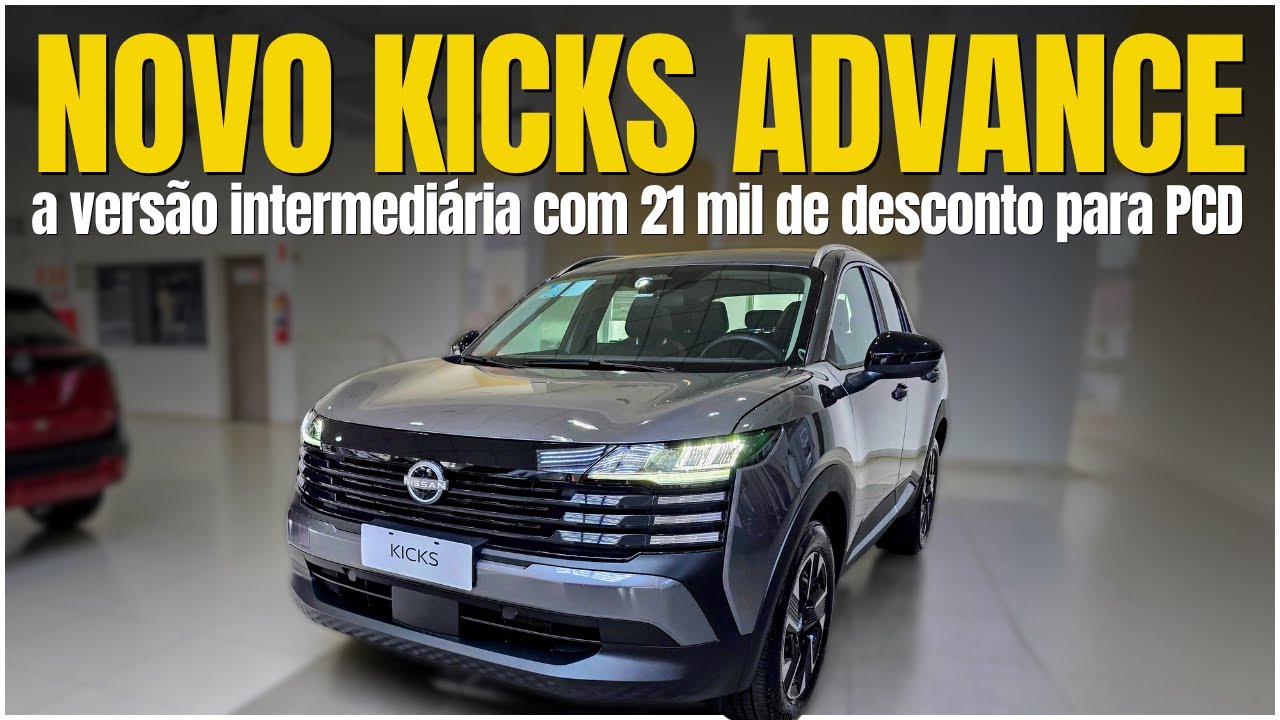 NOVO KICKS TURBO PCD: PRE&Ccedil;OS ATUALIZADOS + TAXA 0% (EXCLUSIVO!)