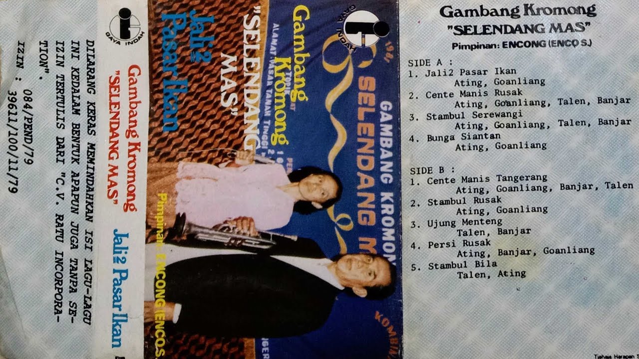Gambang Kromong Selendang Mas Side A_Jali-Jali Pasar Ikan