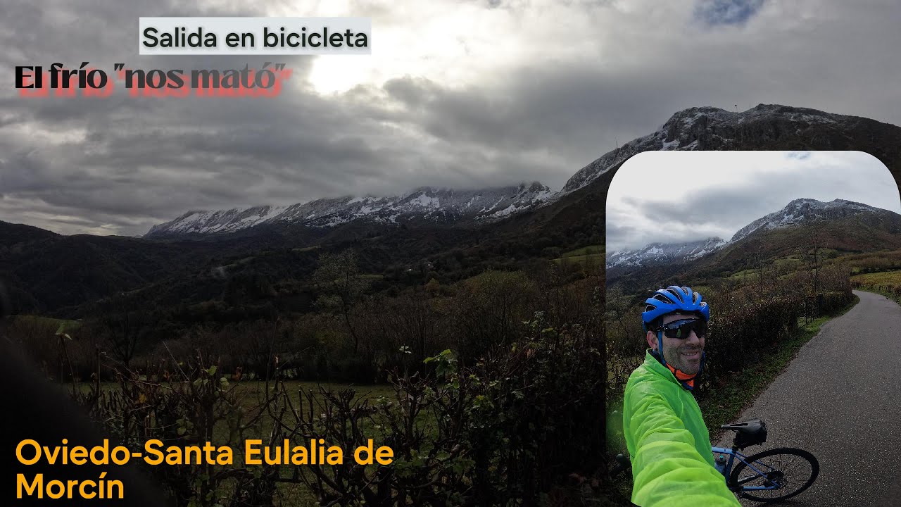 Salida en bicicleta /El frío nos mató
