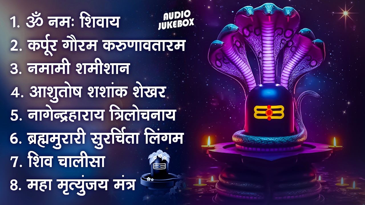 भक्ति भजन - आशुतोष शशाँक शेखर, कर्पूर गौरम करुणावतारं, ॐ नमः शिवाय,  शिव अमृतवाणी व शिव आरती