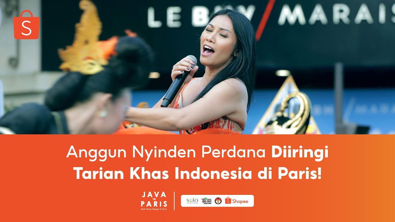 Anggun & 28 Penari Asal Solo Meriahkan Pembukaan #ShopeeJAVAinPARIS di Jalan Rivoli