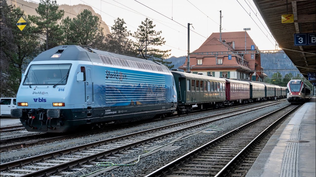 Re 465 016-4 Stockhorn à Vallorbe ( 31.12.2025 ) 