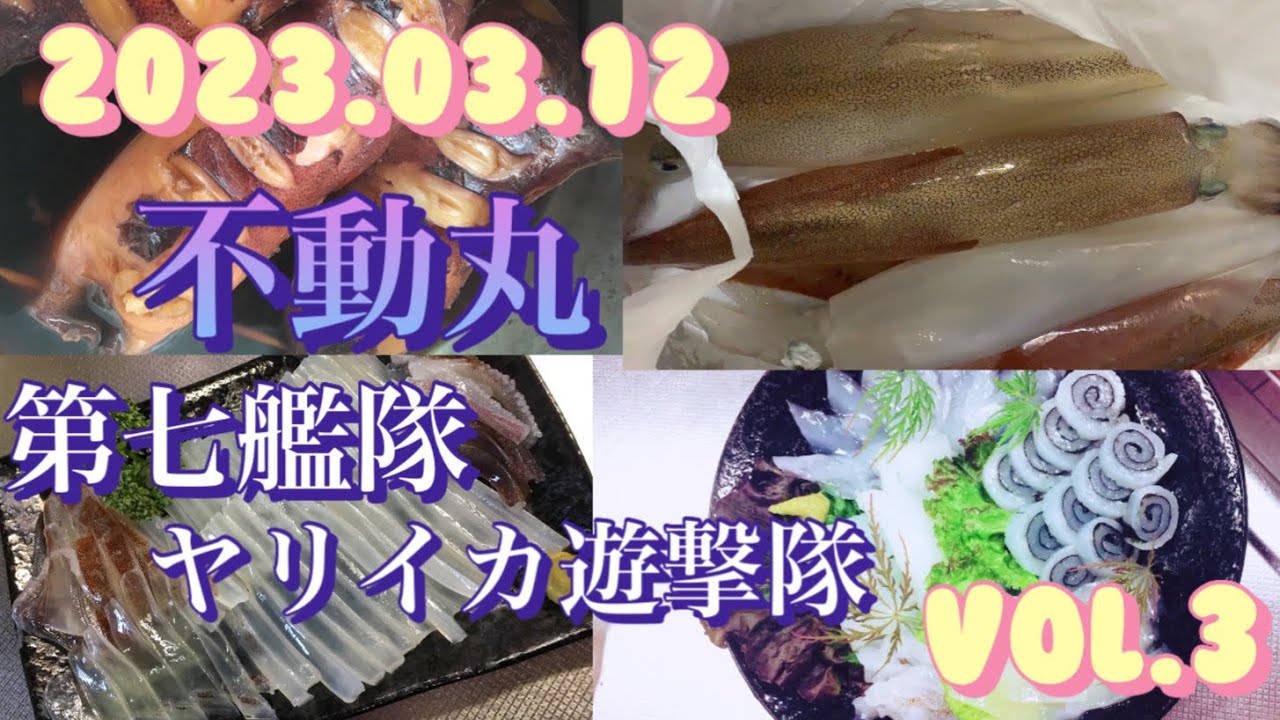 2023.03.12 不動丸　第7艦隊　ヤリイカ遊撃隊　vol.3