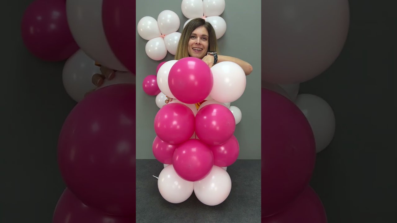 Pink Balloon Garland #balloon #balloonideas #balloongarland