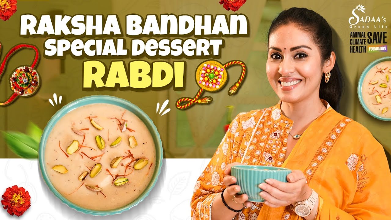 Vegan Rabri Recipe || DairyFree Indian Dessert Creamy with Cashews &Almonds || Sadaa’s Vegan Kitchen