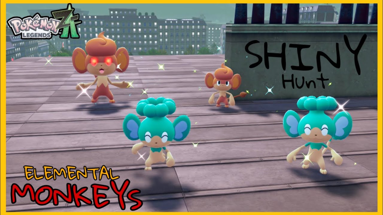 How to EASILY Shiny Hunt ELEMENTAL MONKEYS in Pokemon Legends ZA