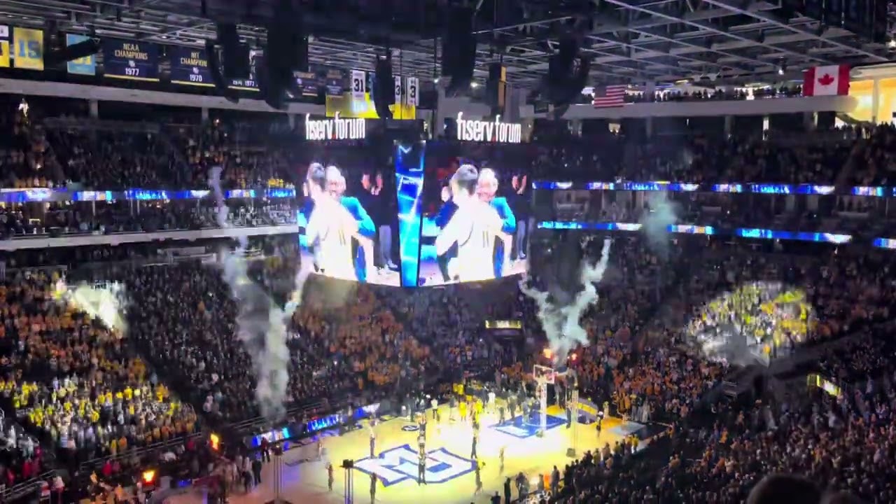 Marquette v Saint John’s 10 February 2024. Starting lineup announcement
