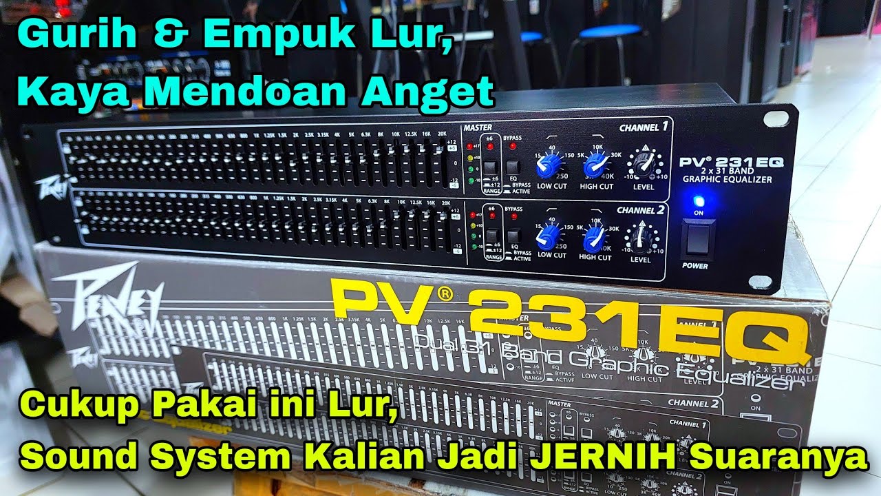 Di Jamin Clarity & Jernih Lur ! Cek Sound Equaliser Terbaik Peavey PV 231EQ