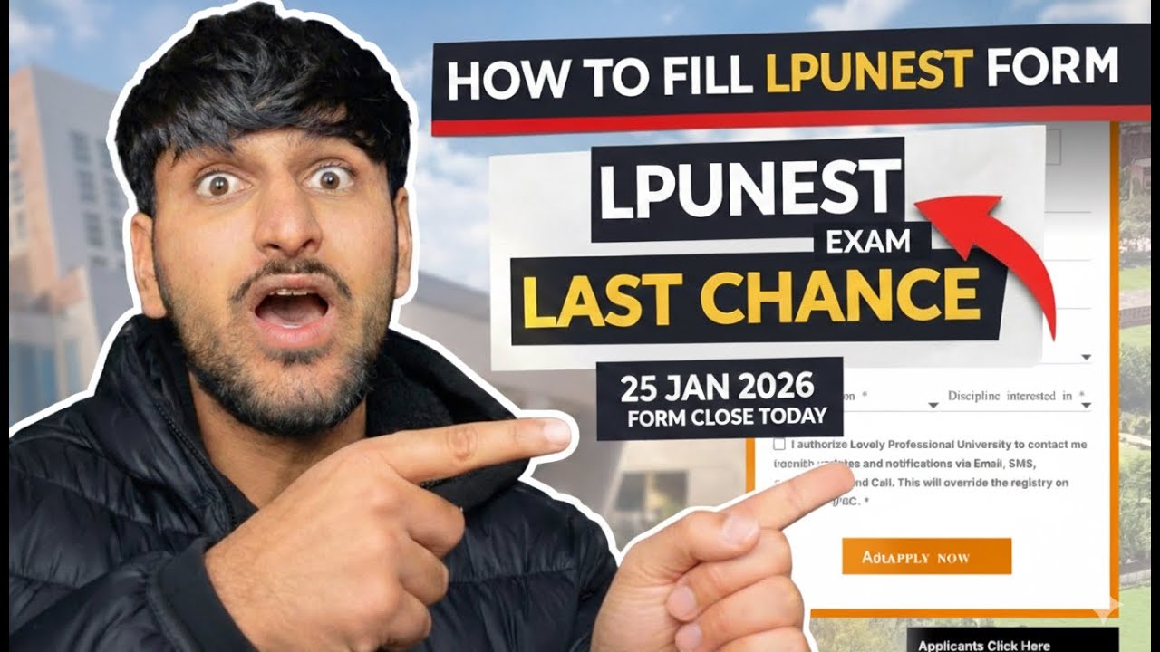 How to Fill LPUNEST Form 2026 (Last Date Today 🚨) | Step-by-Step Live | Get Scholarship + Discount
