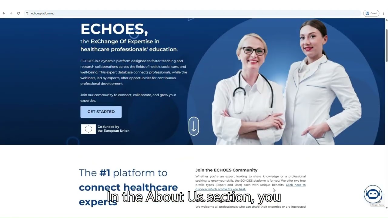 How can I navigate the ECHOES homepage?