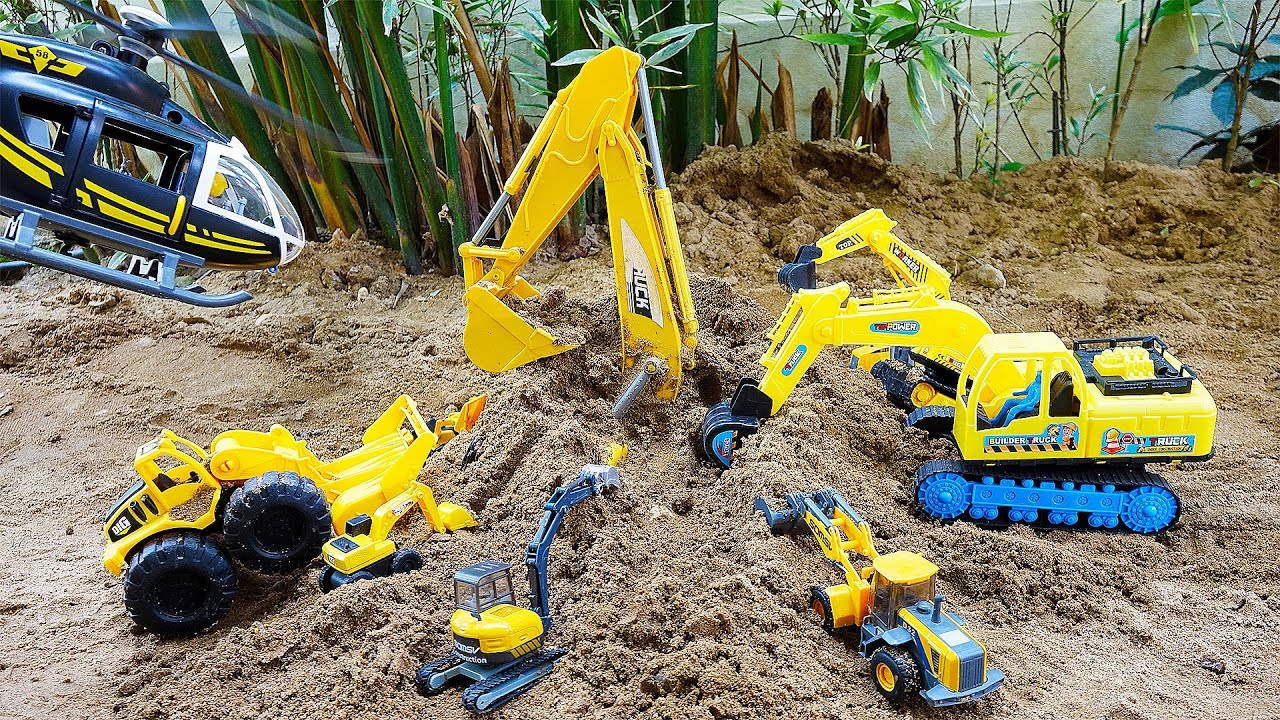 Экскаватор-спасательная машина для детей Excavator Rescue Car Toy Play