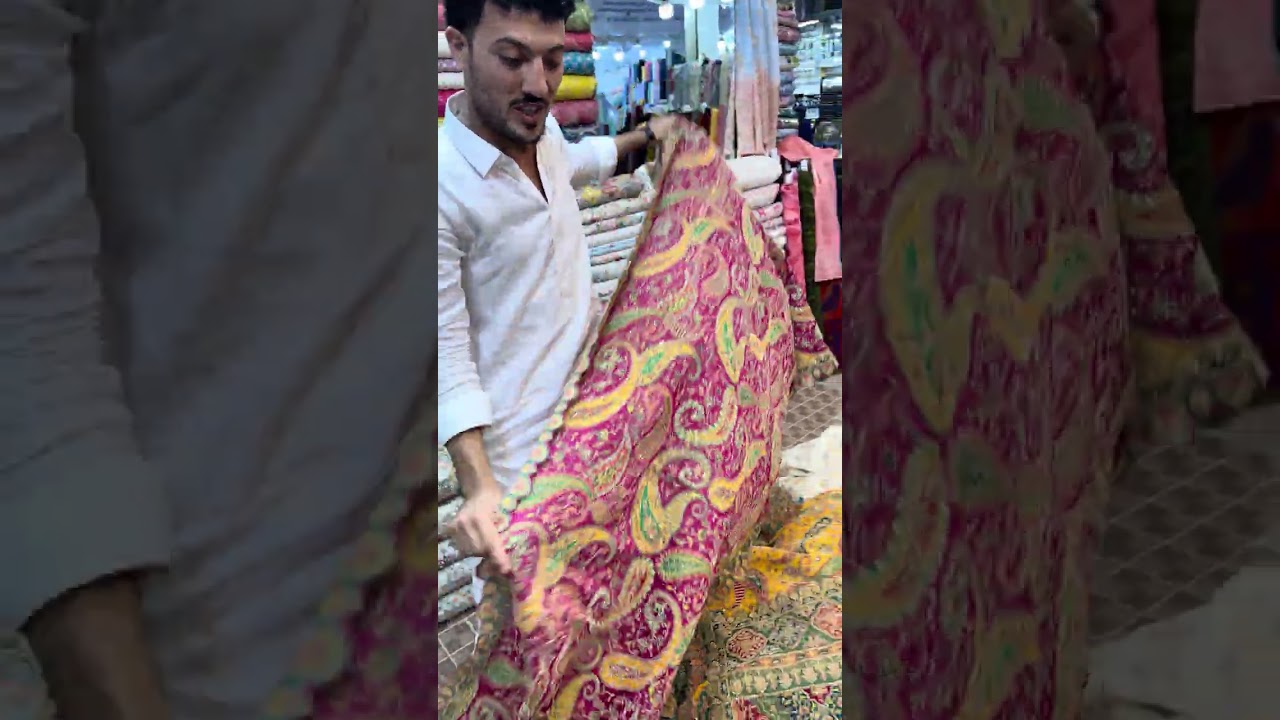 Pure Armani Silk Dupatta in Zardozi Work 